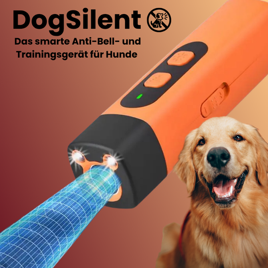 Dogsilent-Das smarte Anti-Bell&Trainingsgerät für Hunde