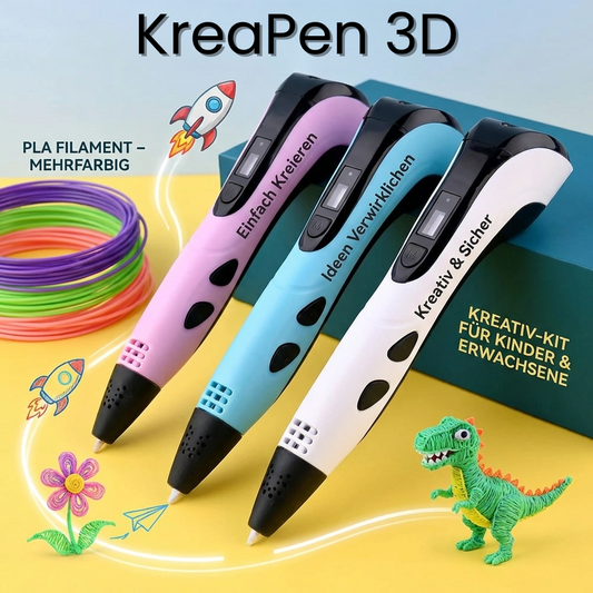 KreaPen 3D – Zeichnen war gestern. Jetzt wird erschaffen.